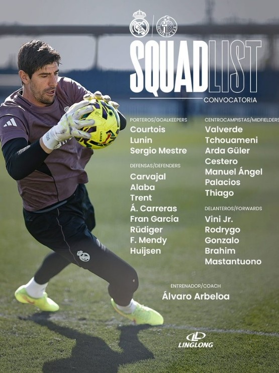 英超直播-皇马公布本轮西甲名单:姆巴佩、卡马文加缺席,罗德里戈回归